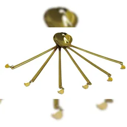 6x Stück Latte Macchiato Capuccino Löffel Set Edelstahl Rund Espressolöffel Modern Dessert Löffel mit Anhänger, gold