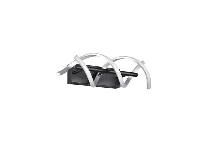 Trio Leuchten Led-Wandleuchte, Schwarz, Alufarben, Metall, 13.5x47 cm, Lampen & Leuchten, Innenbeleuchtung, Wandlampe, Wandlampen