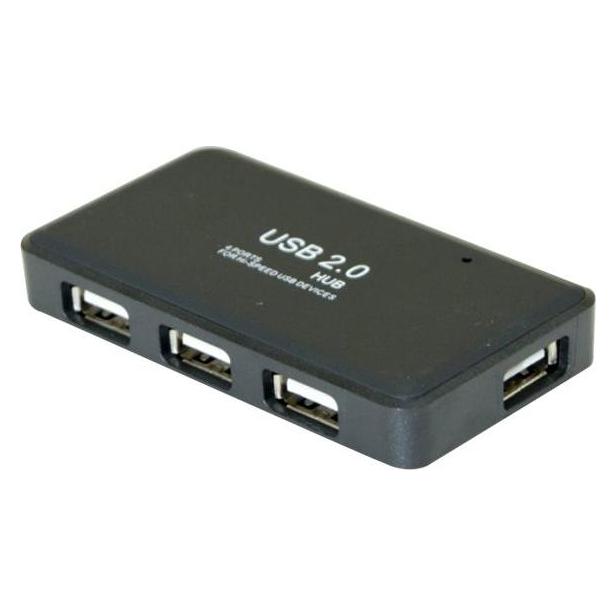 Exertis Connect Mini USB 2.0 Hub, 4 Port (Mini USB, USB-A, 4 Ports) (021112)