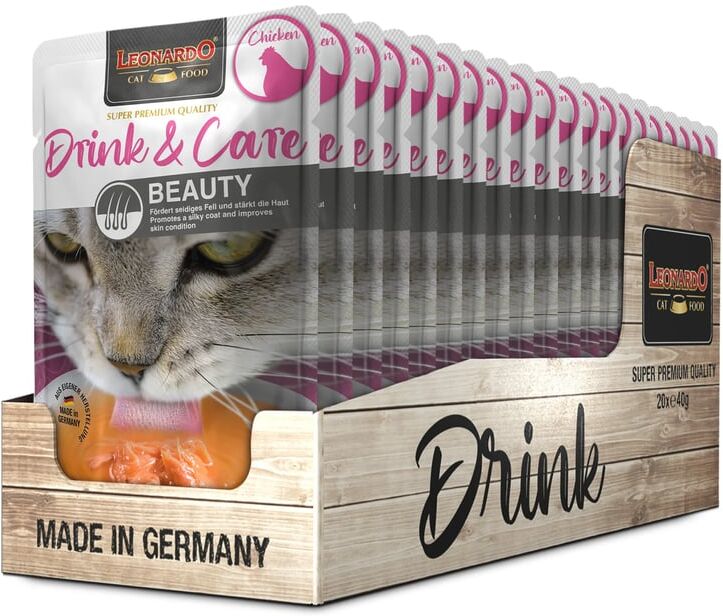 Leonardo Drink & Care Beauty Chicken 20 uds x 40g
