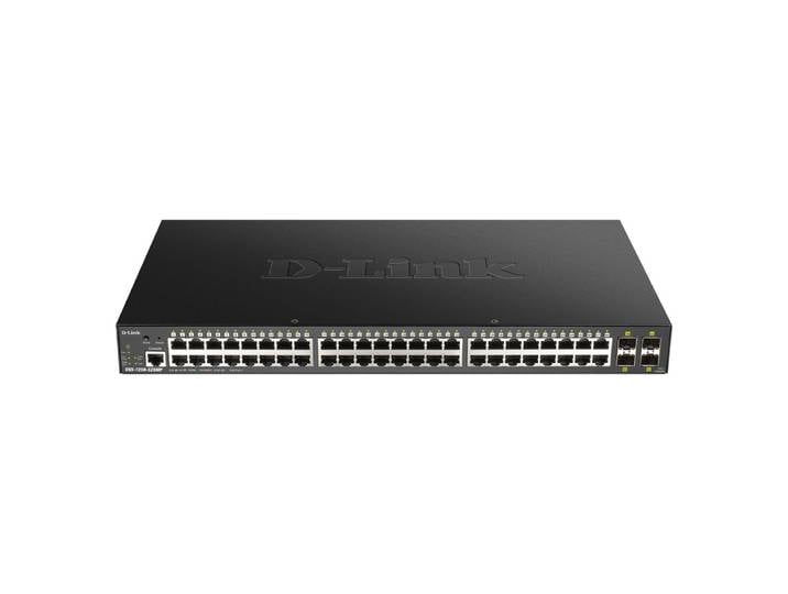D-Link DGS-1250-52XMP, Géré, L3, Aucun, Connexion Ethernet, supportant l'alimentation via ce port (PoE), Grille de montage