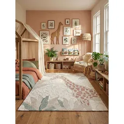 Kinderteppich Kurzflor Creme 160x230 cm - VELT   Kadima Design