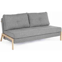 Schlafsofa Hayden mit Stoff-Bezug, 2-Sitzer, modernes Design, grau, gemütlich gepolstert