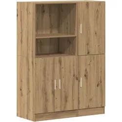 vidaXL 2-tlg. Küchenschrank-Set Artisan-Eiche Holzwerkstoff