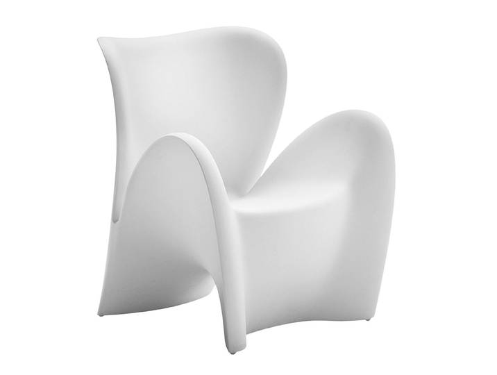 MYYOUR fauteuil LILY (Blanc gaufré - Polyéthylène)