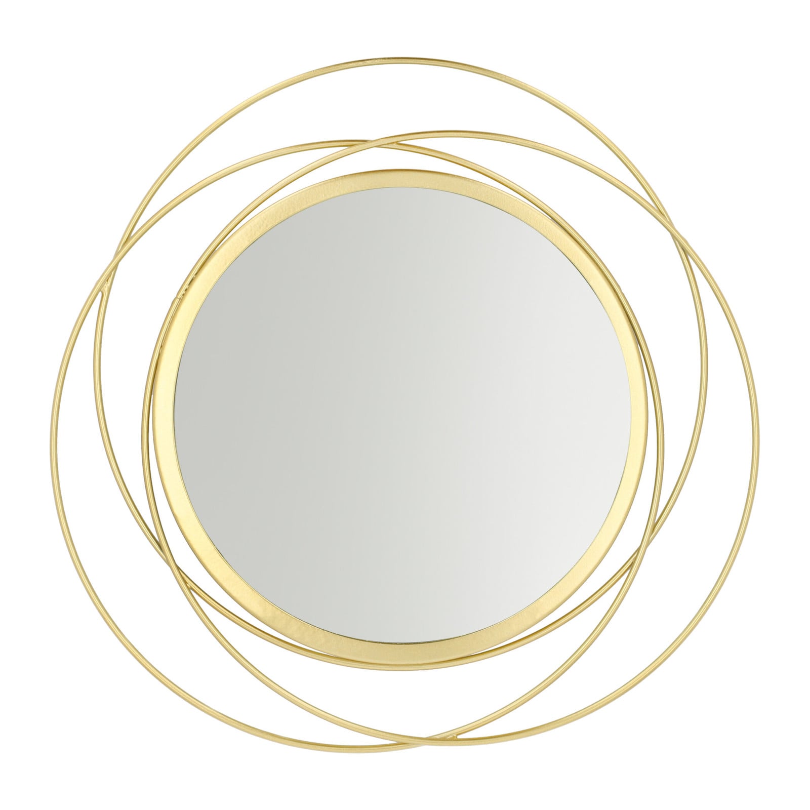 QUVIO Ronde Wandspiegel - Goud - 35,5 cm