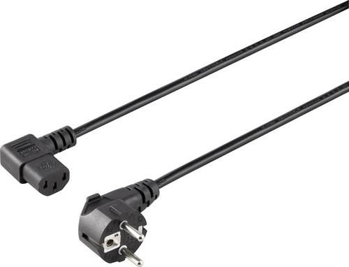 Sygonix SY-5042718 Kaltgeräte Anschlusskabel Schwarz 1.50m