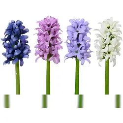 Decoris 1 Künstliche Hyazinthe mit Stiel 7x22cm Kunstblumen Hyazinthen Dekoblumen Blumendeko Stielblumen Blumen Deko Blumenschmuck