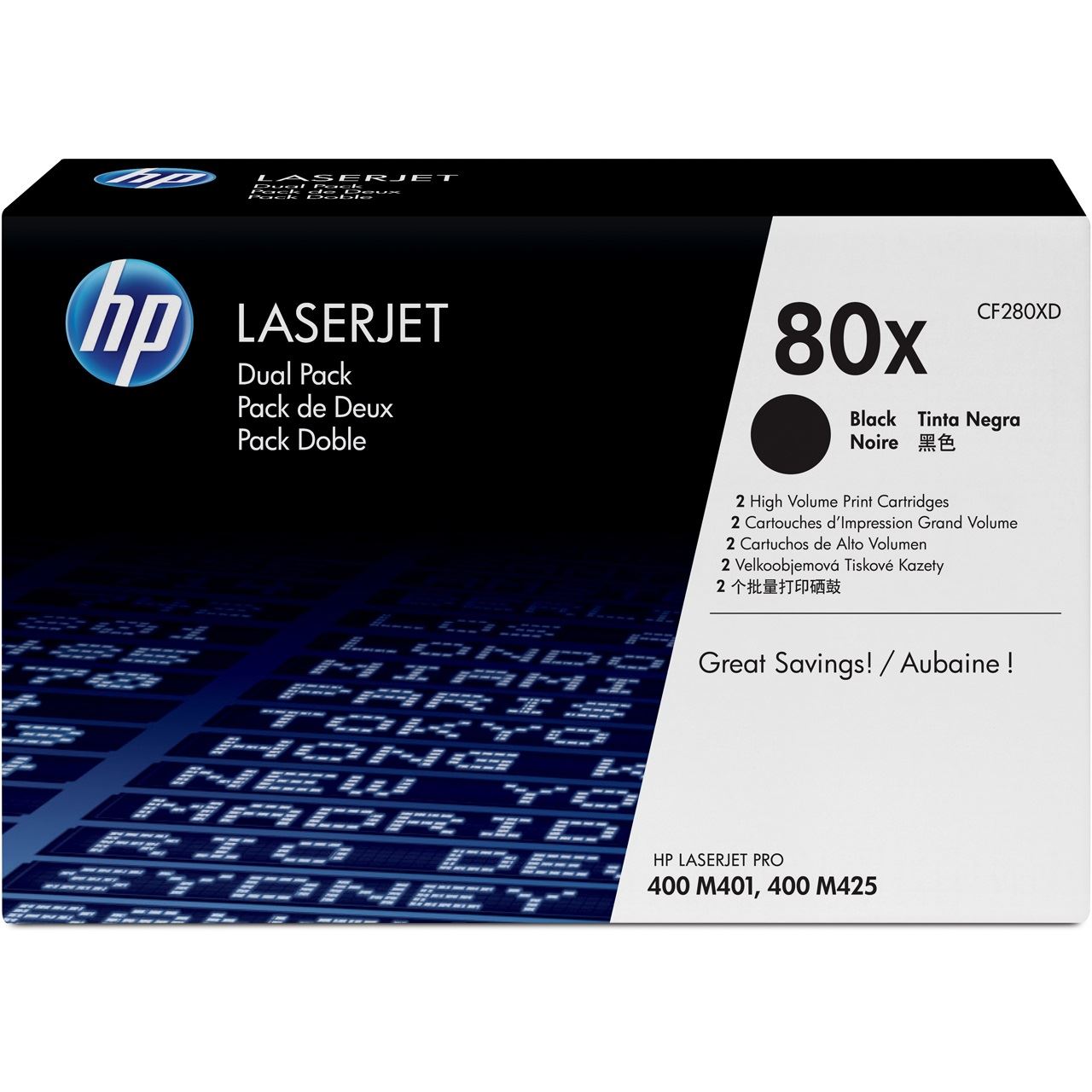 HP 2xToner CF280X schwarz HV LJ 400