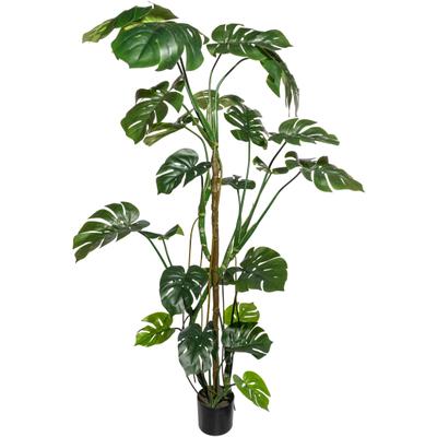 Kunstbaum CREATIV GREEN "Splitphilodendron", grün, H:180cm Ø:26cm, Kunststoff, Kunstpflanzen
