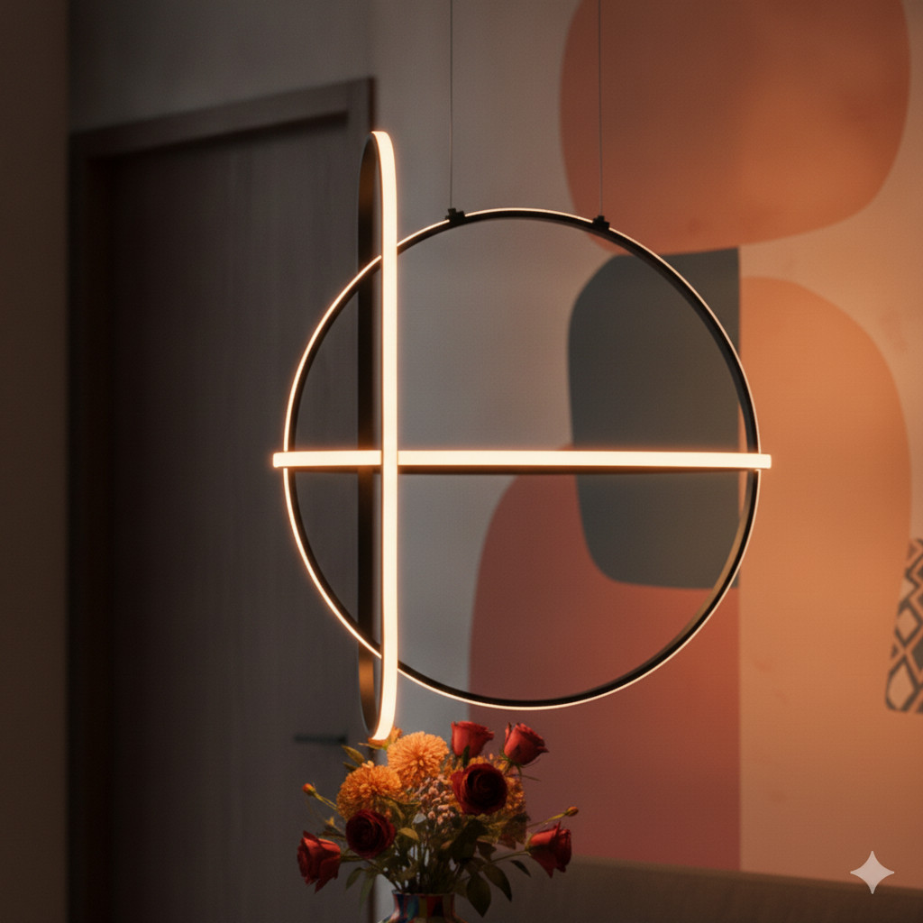 Lyora Design hanglamp Arte zwart rond van aluminium