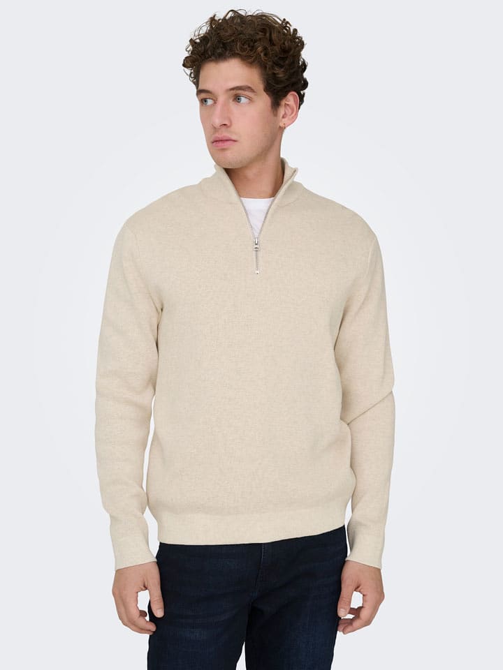 ONLY & SONS Pullover "Sting" in Beige - XXL