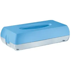 MP687 Caresse Kosmetiktuchspender, blau Softtouch, zur Aufnahme einer Box mit 100 Tüchern