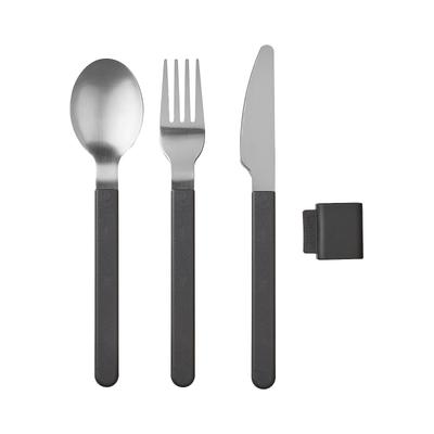 Besteck-Set MEPAL "Besteck-Set Silueta", schwarz (nordic schwarz), Essbesteck-Sets