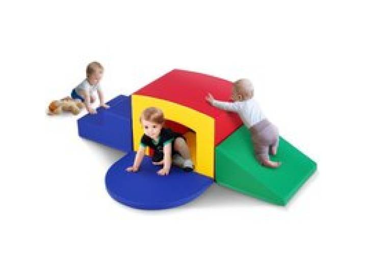 VEVOR Jouets d'escalade pour tout-petits d'intérieur, 5PCS, équipement de jeu escalade, rampement et tunnel, en mousse, labyrinthe de tunnel avec escaliers et rampe, pour enfants d'âge préscolaire