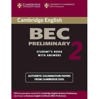 Cambridge Bec Preliminary 2 with Answers, Taschenbuch von Cambridge ESOL, Cambridge University Press, 978-0-521-54450-4