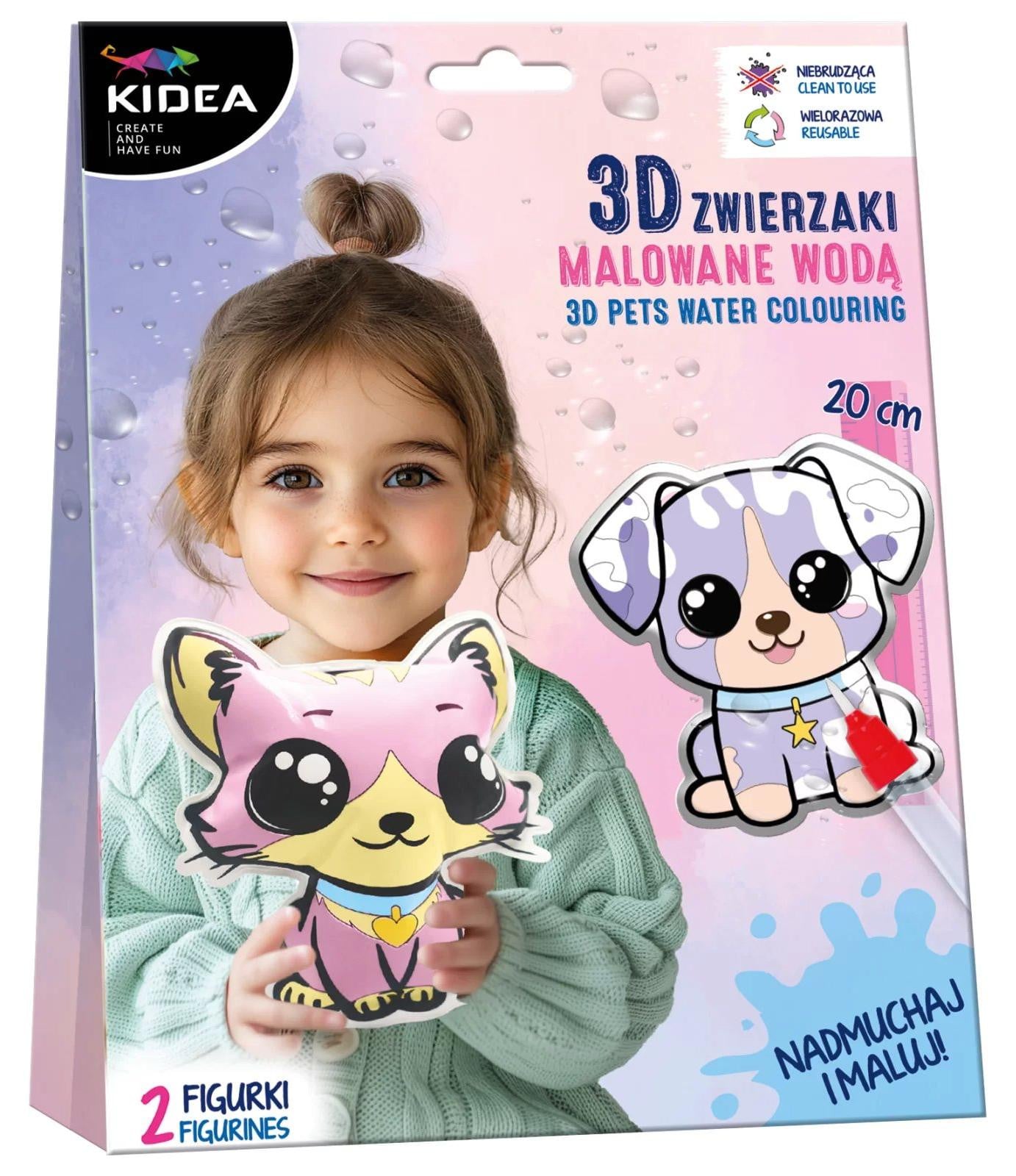 Derform Kidea Magische 3D-dieren om in te kleuren met water