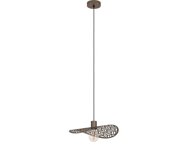 Suspension EGLO Swaby\, luminaire suspendu pour table à manger\, plafonnier suspendu\, lampe de salon en acier finition bronze\, culot E27\, diamètre 40 cm