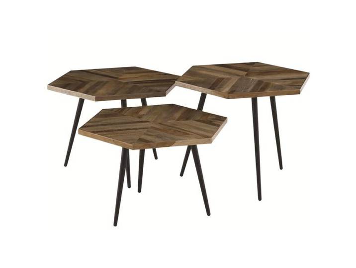 Tables basses hexagonales