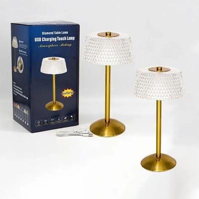 Inspired Living Cordless Rechargeable LED Table Lamp With Touch Dimming For Bedroom & Home Decor 2pcs