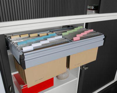 Hängeregistraturauszug, für Querrollladenschrank, für 1200 mm Breite
