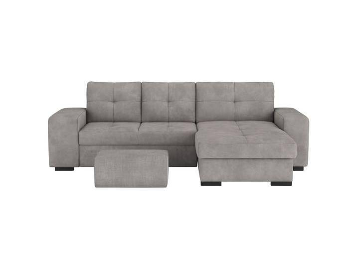 Mid.you Eckschlafsofa, Grau, Kunststoff, 4-Sitzer, 268x156 cm, Wohnzimmer, Sofas & Couches, Wohnlandschaften