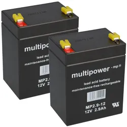 Akku-Satz Batterie 2x 12V 2,9Ah zum Selbsteinbau in Hoyer Lifter