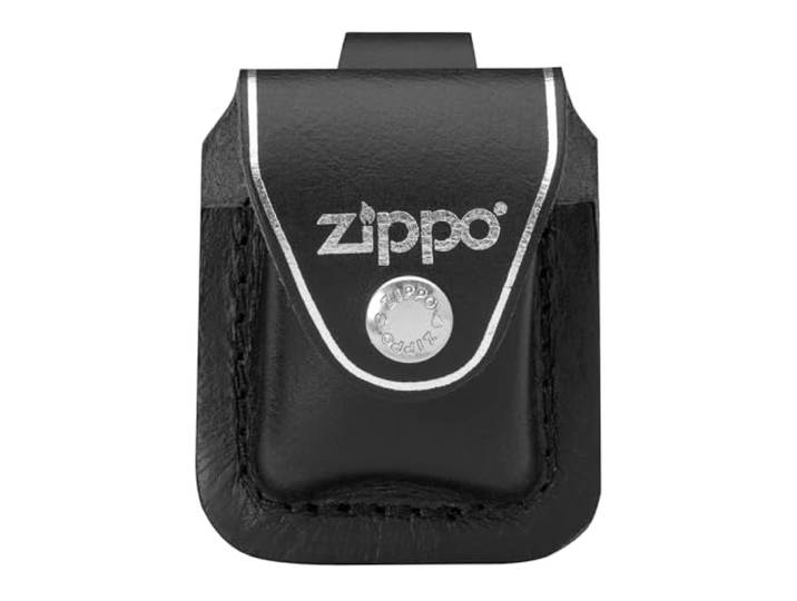 Zippo Zwart aanstekerzakje met lusleer