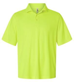 CORE365 CE108 Men's Nova Performance Pique Polo Shirt in Safety Yellow size 4XL   Recycled Polyester