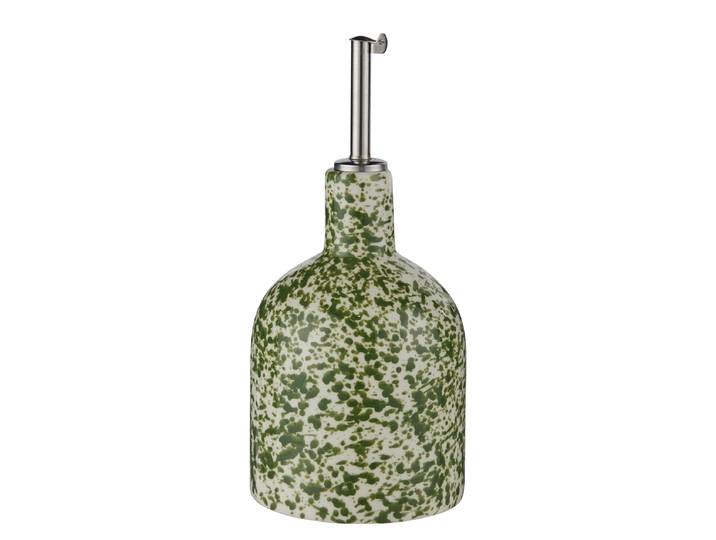 Öl- & Essigflasche mit Ausgießer 18 x 8 x 23cm Grün/Grün