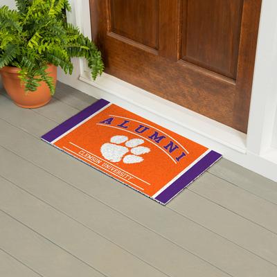 Evergreen 28 in. x 16 in. Clemson University Alumni Full Color PVC Door Mat