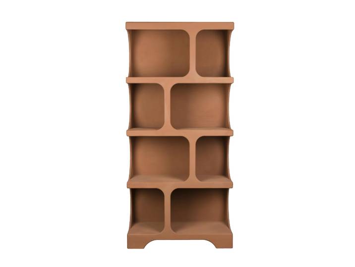Wandregal Velivo XL – aus MDF in Terrakotta - Terrakotta - Luxusbetten24