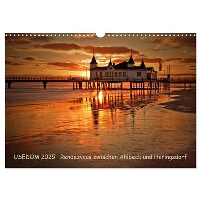 Usedom 2027 Rendezvous zwischen Ahlbeck und Heringsdorf (Wandkalender 2027 DIN A3 quer), CALVENDO Monatskalender