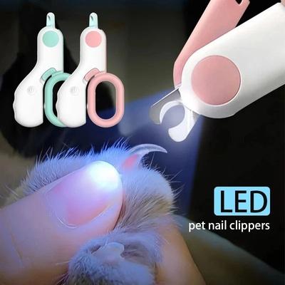 Uplift Picks LED Pet Nail Clipper Professional Cat And Dog Nail Trimmer With Safety Light pink