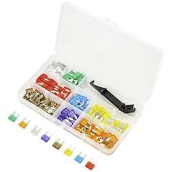 TRU COMPONENTS TC-10334036 Mini Flachsicherung 3 A, 5 A, 7.5 A, 10 A, 15 A, 20 A, 25 A, 30 A Violett, Orange, Grau, Rot, Blue, Gelb, Klar, Grün 100 St.