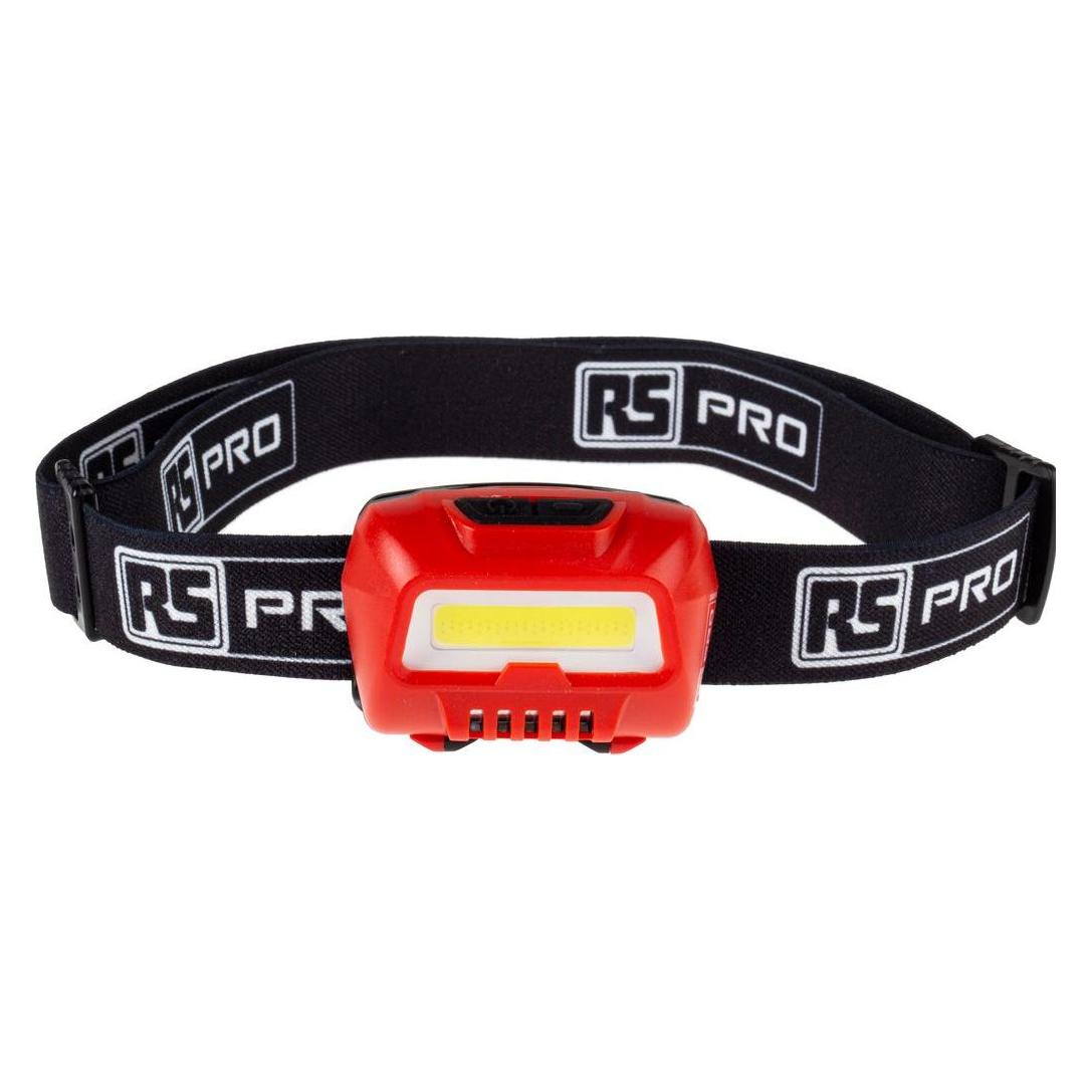 RS PRO COB LED Stirnlampe 350 lm, 3x AAA Batterien (350 lm) (2006746)