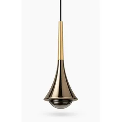 Elea LED Pendelleuchte Gold Braun - elegante Hängeleuchte mit warmem Licht