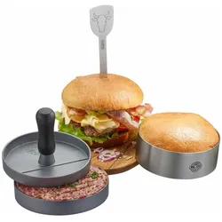TOP, Grillbesteck, Burgerpresse BBQ