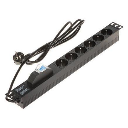 Energenie STROMKABEL PD-6/R-1P 1,8 m (6x, CEE 7/4, 1.80 m) (DELTA)