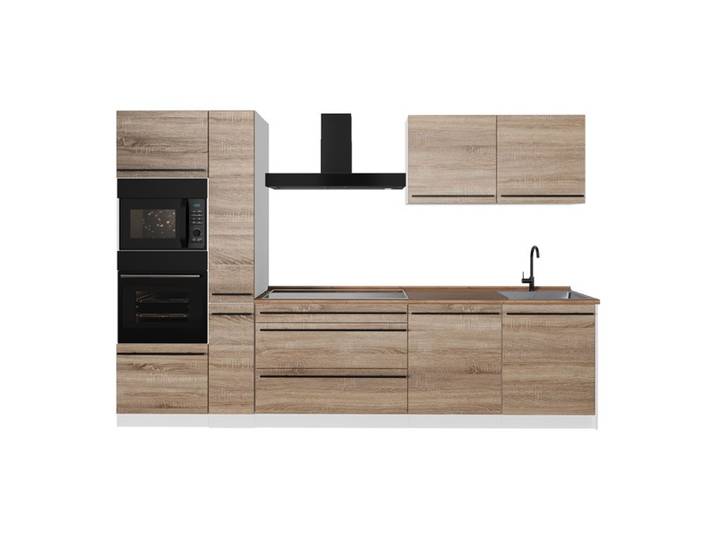 Cuisine R-Line 310cm sans plan de travail Sonoma/Blanc Vicco 67236