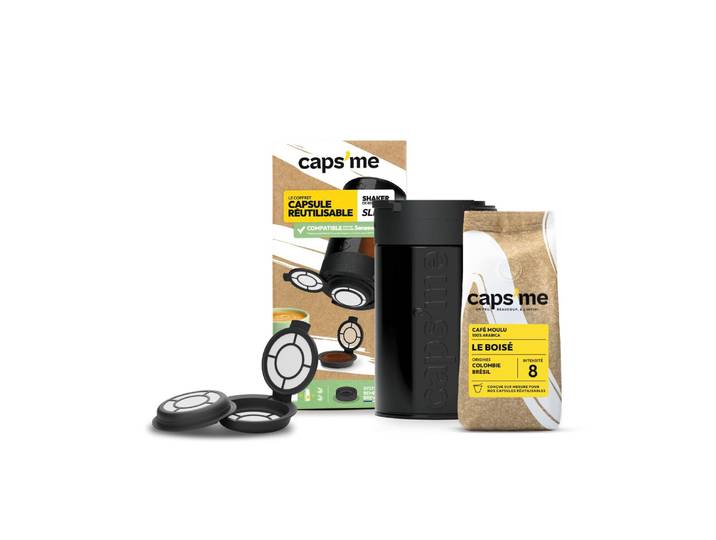 Capsule Réutilisable Compatible Senseo Slide avec café CAPS ME