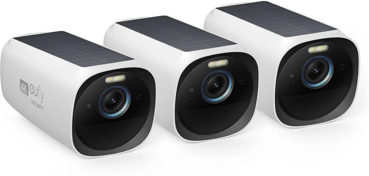 Caméras eufyCam S330 (eufyCam 3) additionnelles (Pack de 3 caméras) Blanc