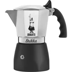 BIALETTI Espressokocher New Brikka 4 Tassen - silber