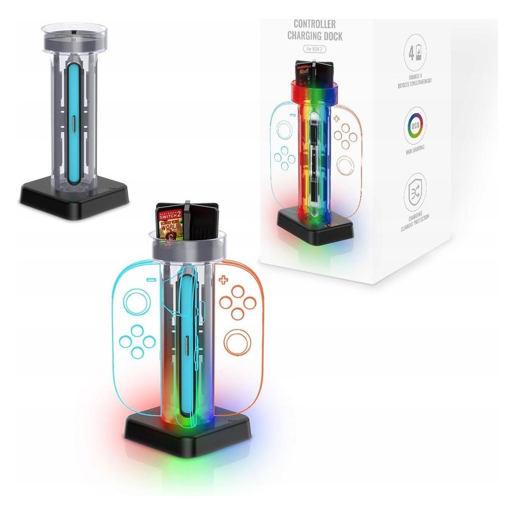 JYS Stacja Ładująca Ładowarka Na 4x Joy-con Joy Con Do Nintendo Switch 2 / Ns 2 / Stojak / Jys-ns2279 (Switch) (66154032)