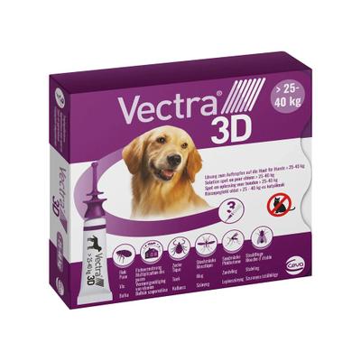 Vectra 3D Lsg.z.Auftro.a.d.Haut f.Hunde ü.25-40 kg 3 St Lösung