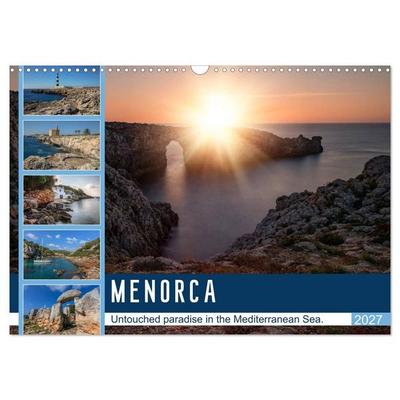 Menorca Untouched paradise in the Mediterranean Sea (Wall Calendar 2027 DIN A3 landscape), CALVENDO 12 Month Wall Calendar
