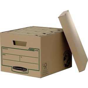 Bankers-Box Archivcontainer Earth Series, für 4 Archivboxen, mit Deckel, braun, 10 Stück