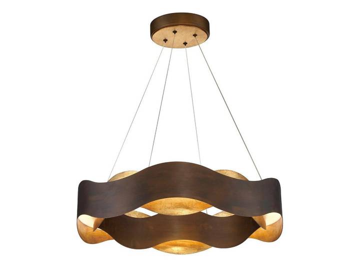 Elstead Lighting Kronleuchter, Mehrfarbig, Metall, G, 40 cm, RoHS, CE, integrierte Steckdose, Lampen & Leuchten, Innenbeleuchtung, Kronleuchter