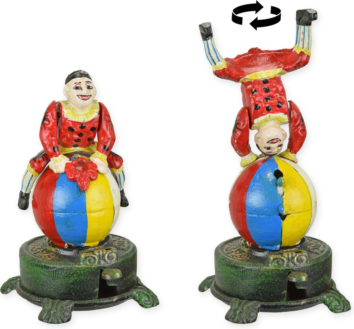 Gietijzeren Spaarpot Clown voor volwassenen
