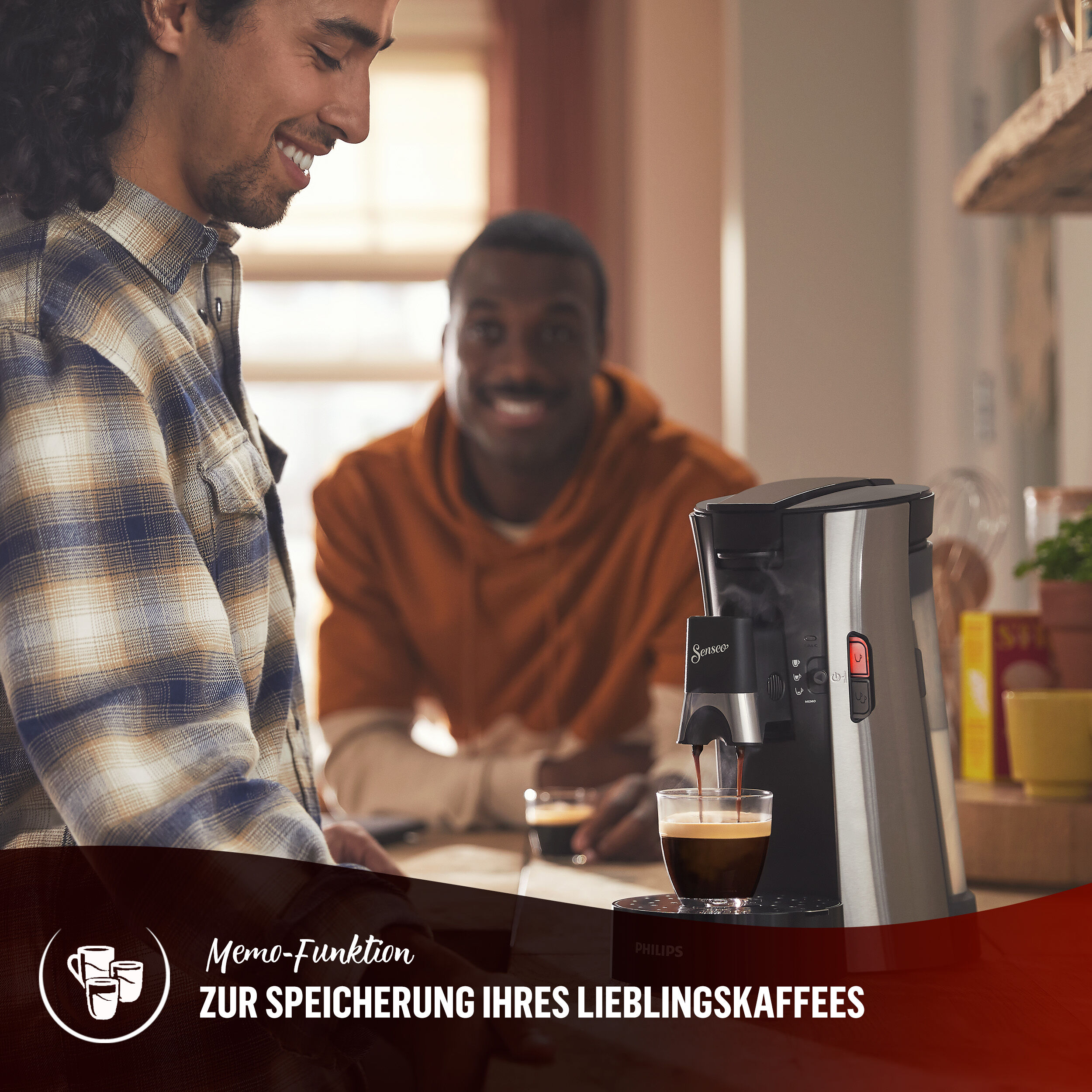 Philips SENSEO Kaffeepadmaschine "Select CSA240/20, mit drei Kaffee-Einstellungen", silber (metall), 2, Kaffeemaschinen, Memo-Funktion, Kaffeepadmaschine